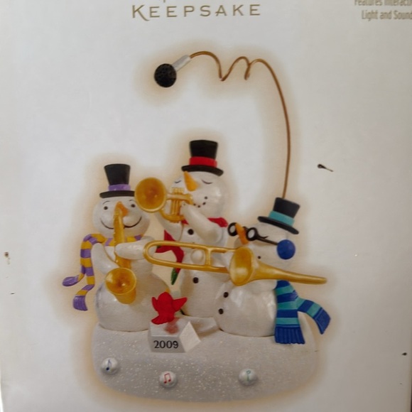 Hallmark Keepsake Snowman Band Ornament - Picture 4 of 4